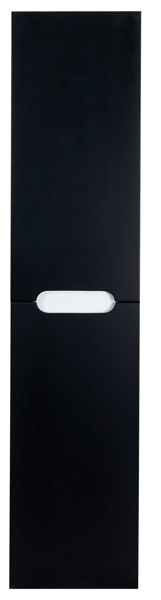 

Пенал подвесной Qtap Virgo 350х1600х316 Black/White с корзиной для белья QT1876PP1652KRBW