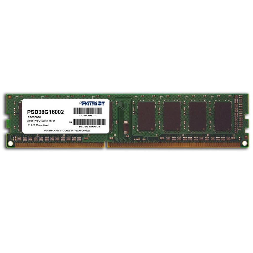 

Оперативная память Patriot DDR3-1600 8192MB PC3-12800 Signature Line (PSD38G16002)