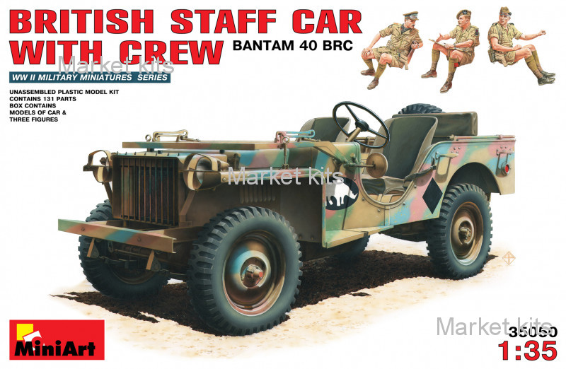 

Британский командирский автомобиль с экипажем 1:35 MINIART (MA35050)