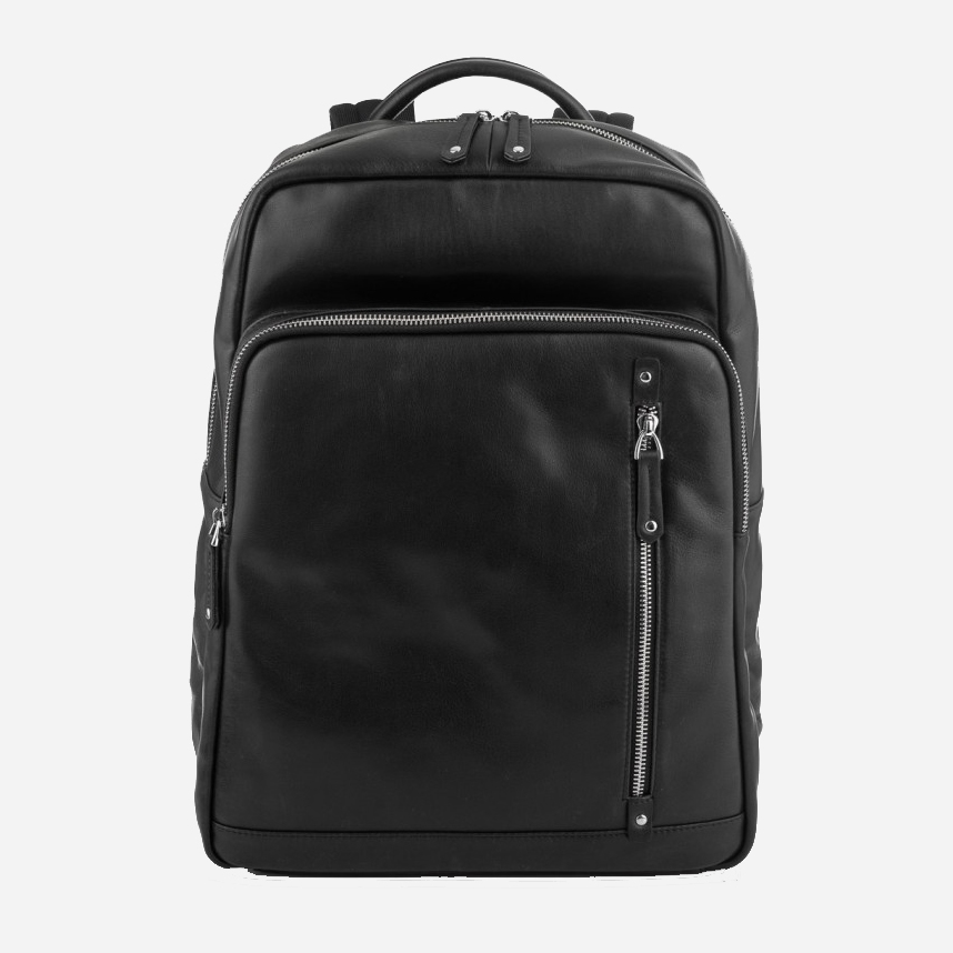 

Мужской рюкзак кожаный Tiding Bag NM29-5073BA Черный