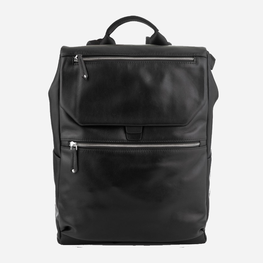 

Мужской рюкзак кожаный Tiding Bag NM29-88066A Черный