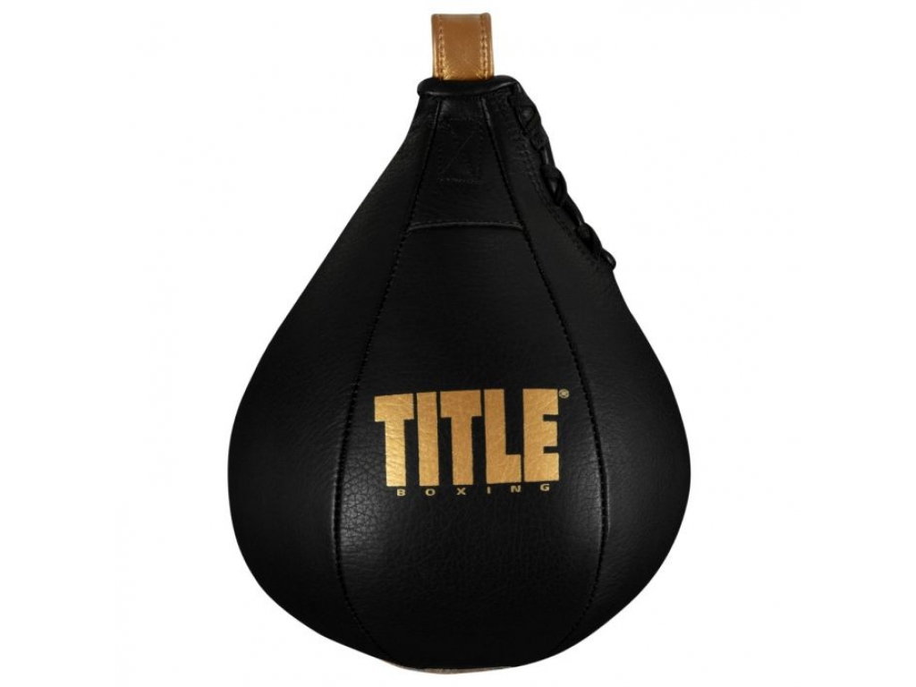 

Груша пневматическая TITLE Boxing Hightail Leather Speed Bag 9" x 6" чёрный (5059)