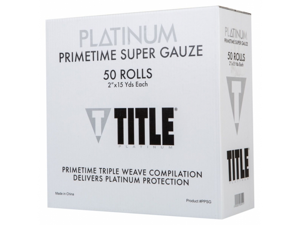 

Набор бинтов TITLE Platinum Primetime Super Gauze 50 rolls один размер белый (5122)