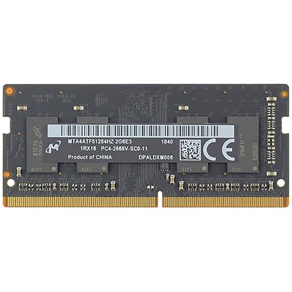 

Оперативная память SO-DIMM Crucial 8GB DDR4 2666 MHz (MTA8ATF1G64HZ-2G6E3)