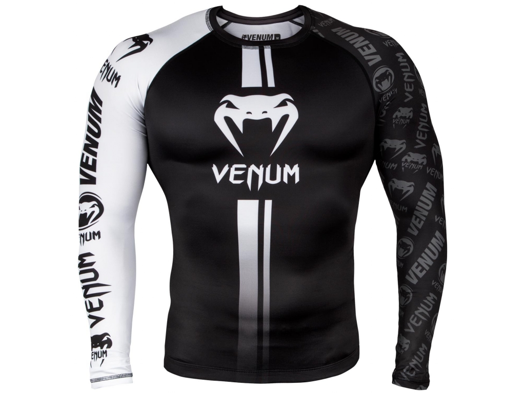

Рашгард VENUM Logos Rashguard Long Sleeves XL чёрный/белый (4322)