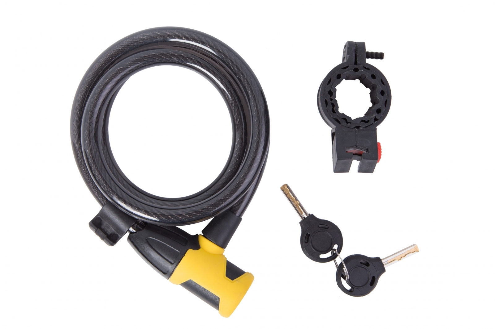 

Замок PY 3155 на ключе 12mm/100cm черный с желтым LCK-055