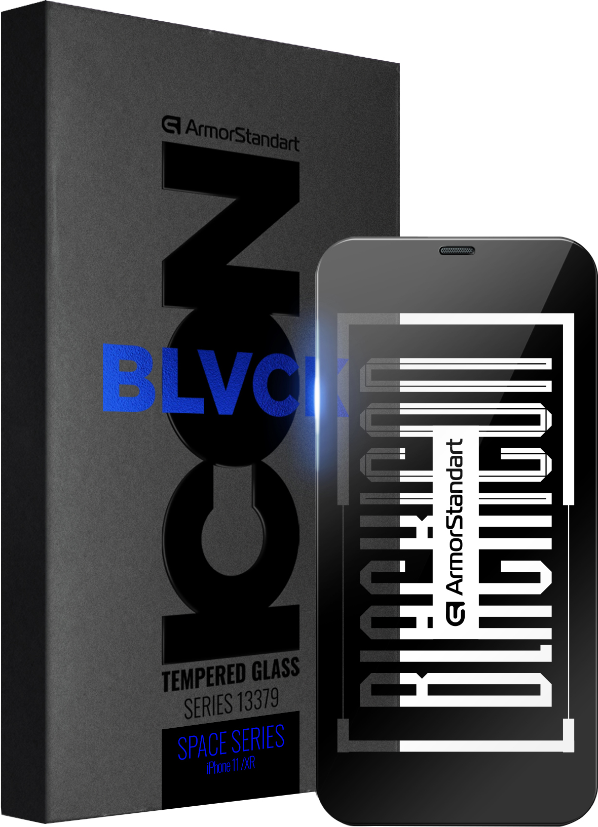 

Защитное стекло ArmorStandart Space Black Icon для Apple iPhone 11/XR Black
