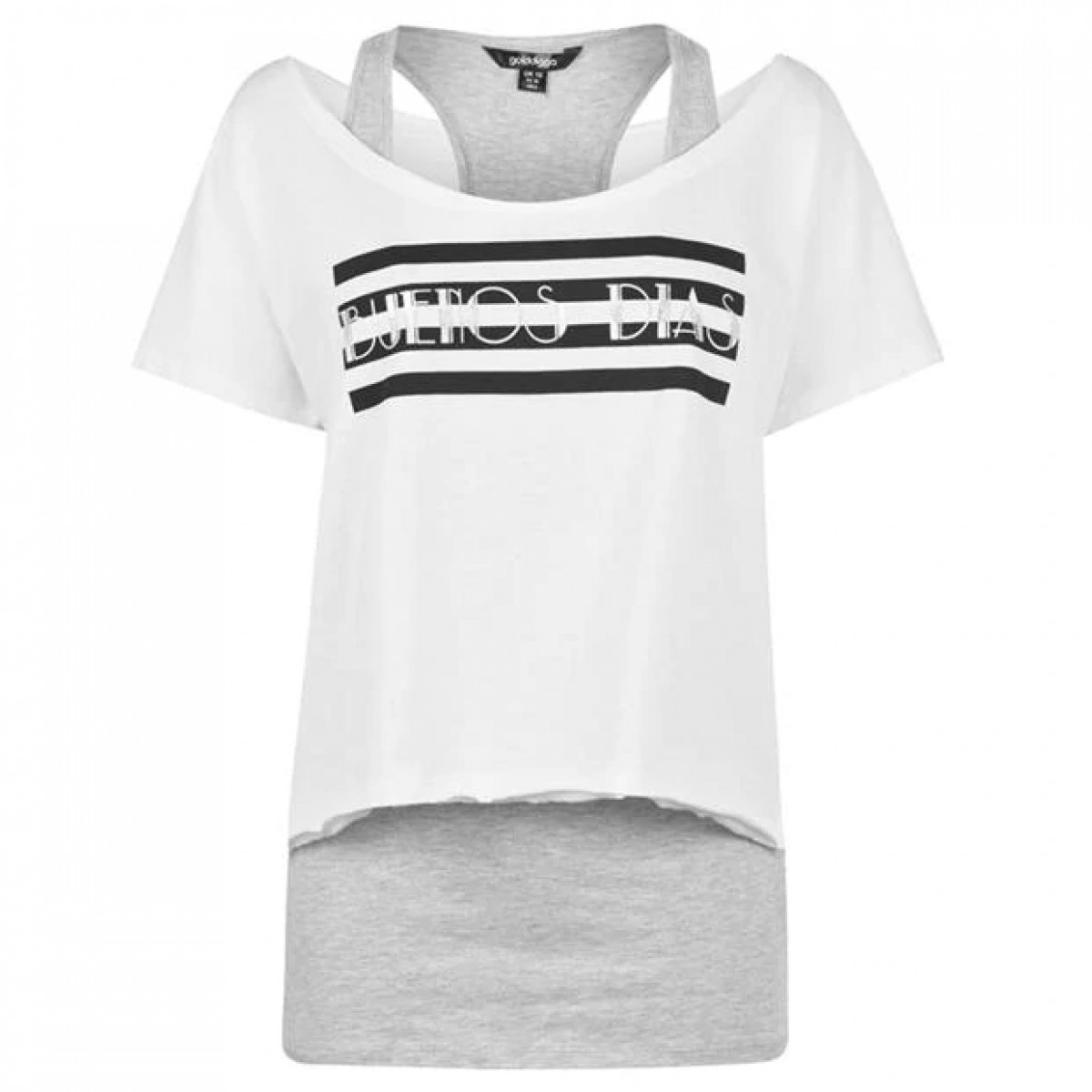 

Футболка Golddigga Double Layer White/Grey M,  (48, Футболка Golddigga Double Layer White/Grey M, L (48)