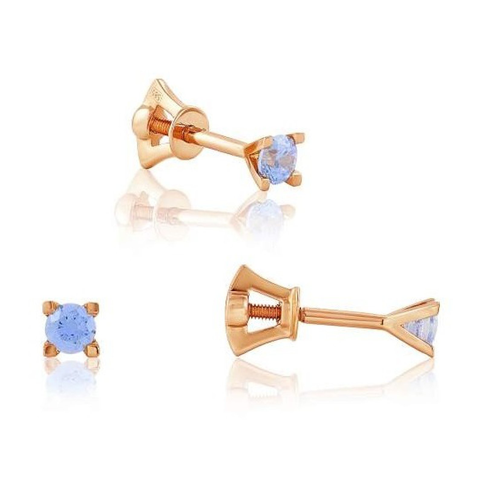 

Серьги из красного золота с Swarovski Zirconia 1723690
