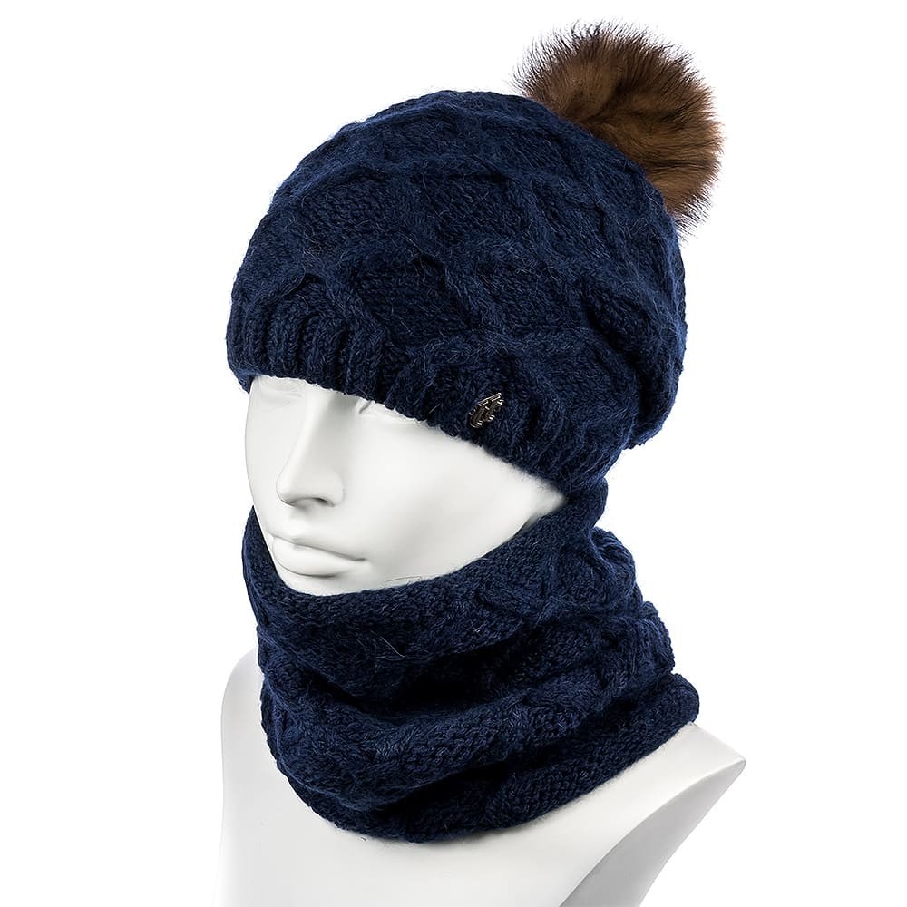 

Комплект женский (шапка+снуд) Hattson SHH-69  Синий, Комплект женский (шапка+снуд) Hattson SHH-69 One Size Синий