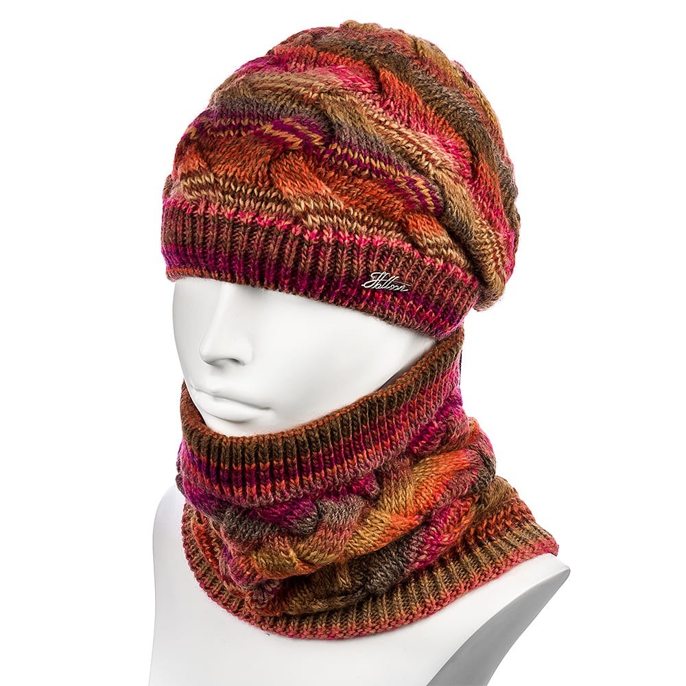 

Комплект женский (шапка+снуд) Hattson SHH-74 One Size Сангрия
