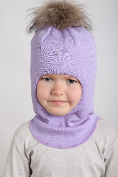 

Зимняя шапка-шлем Beezy для девочки 2012-26-22 Енот р. 1 (47-49 см)