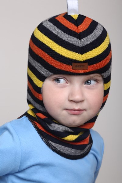 

Зимняя шапка-шлем Beezy для мальчика 1405-50-22 Балаклава р. 3 (54-56 см)