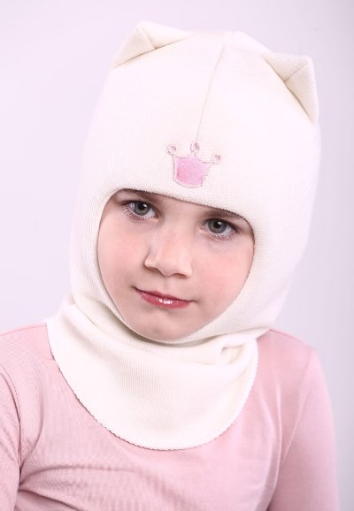 

Зимняя шапка-шлем Beezy для девочки 1450-25-22 Кошка р. 3 (54-56 см)