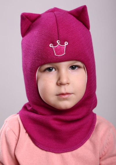 

Зимняя шапка-шлем Beezy для девочки 1450-19-22 Кошка р. 2 (50-53 см)