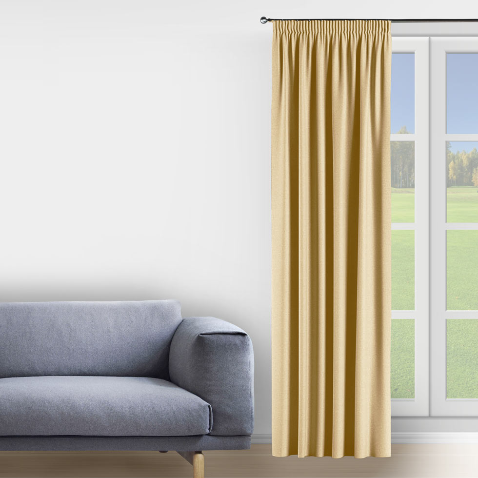 

Штора Decorator 200х275 светло-бежевый блэкаут на тесьме FD03
