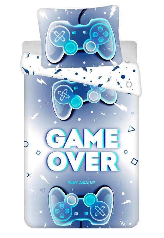

Детское постельное белье, подростковое Game Pad Youth Playstation, хлопок (наволочка+пододеяльник) двухстороннее, по лицензии 140 x 200 см