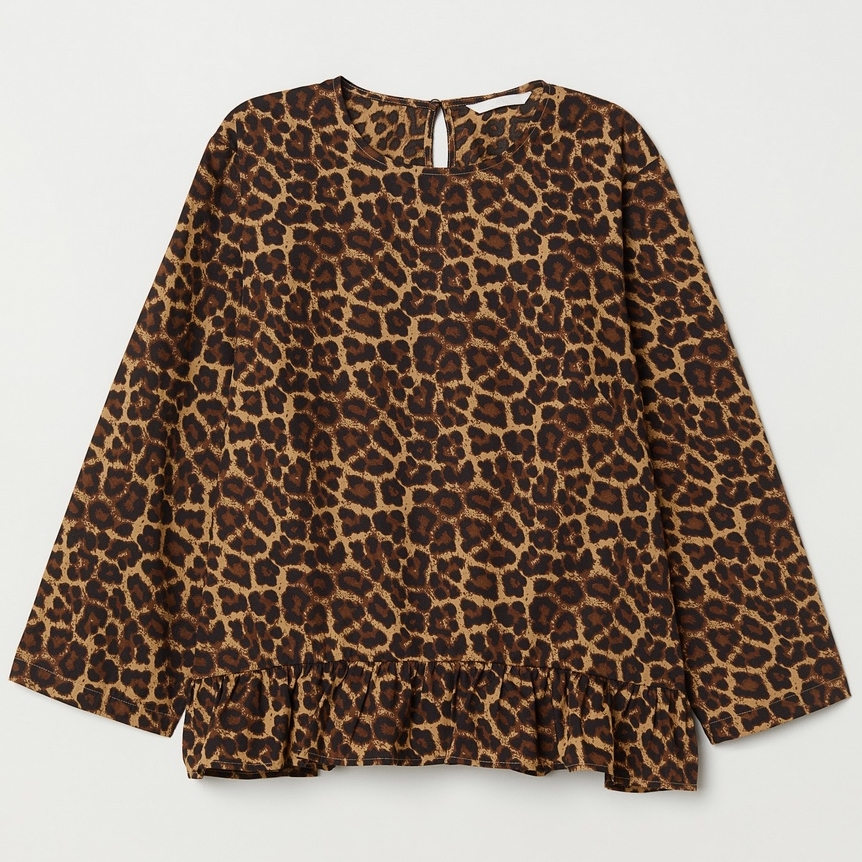 

Блузка H&M 0665647-8 36 Леопардовая (СА2000001614143)