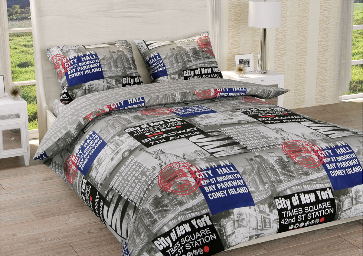 

Постельное белье Ранфорс Органик Р 523Д Leleka-Textile полуторный цветной (1667/4902)