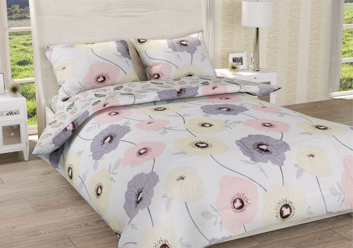 

Постельное белье Ранфорс Органик Р 515Д Leleka-Textile двуспальный цветной (1662/4883)