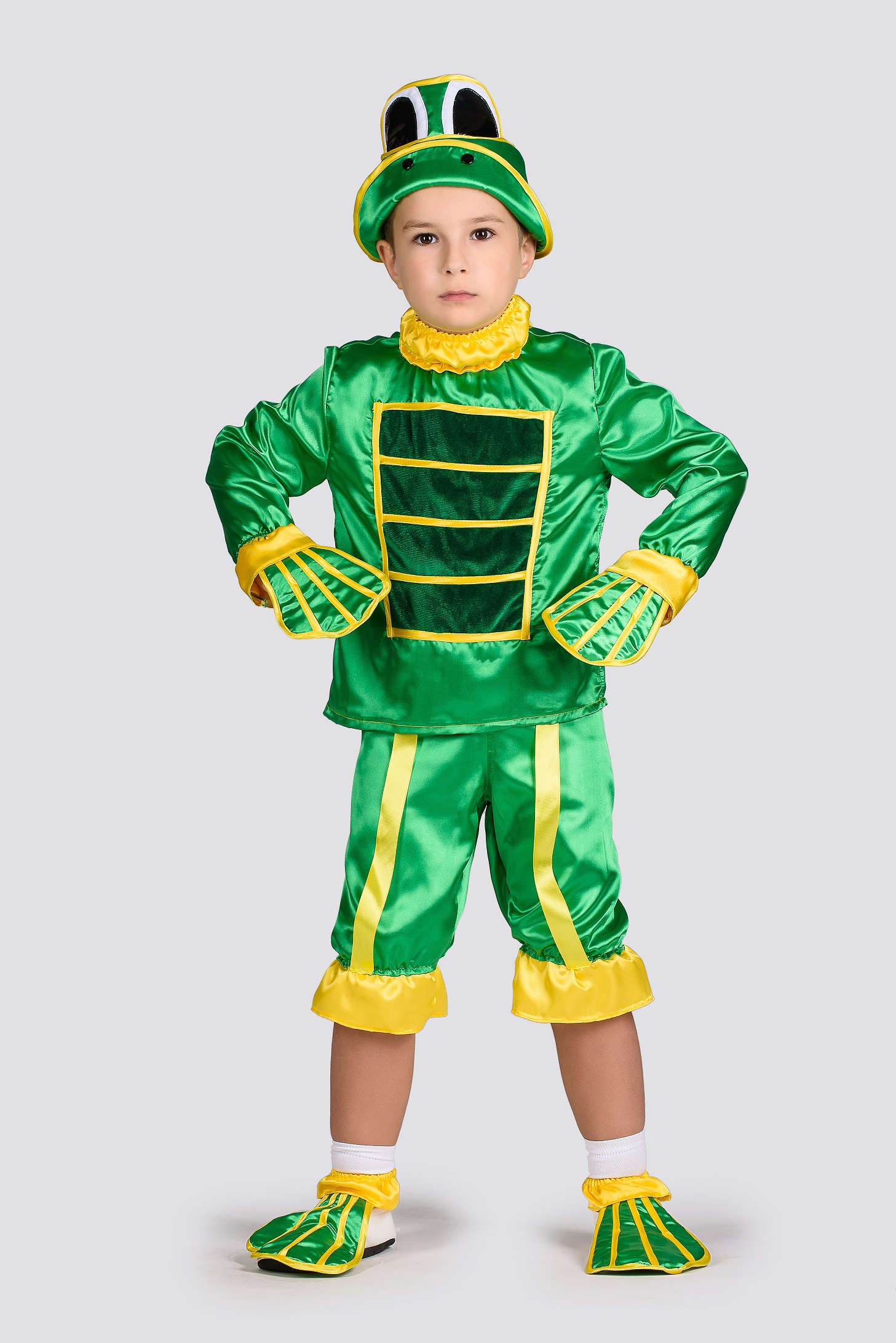 

Карнавальный костюм Бал-Карнавал Лягушка мальчик 104 р. зеленый