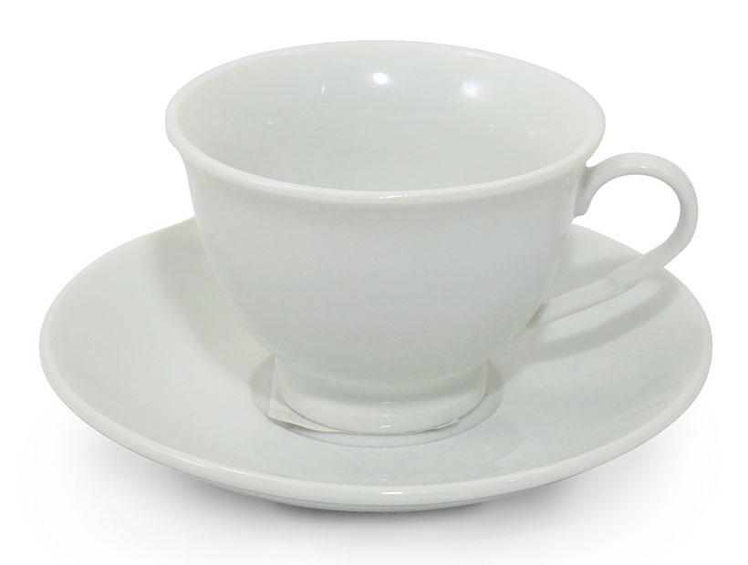 

Чашка с блюдцем Interos White 81197 180 мл