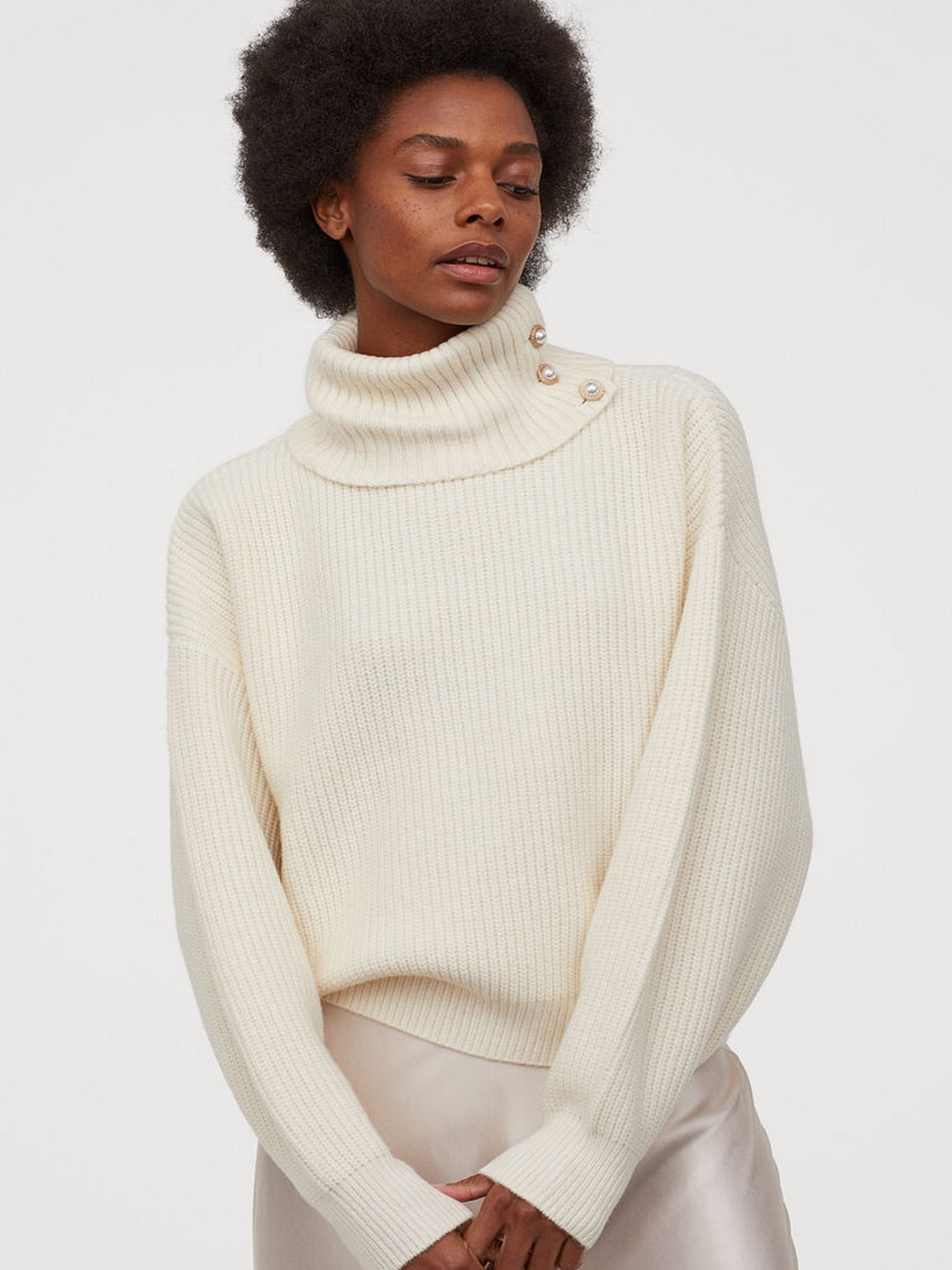 

Свитер H&M 06-0825733-003 S Молочный (СА2000001862612)