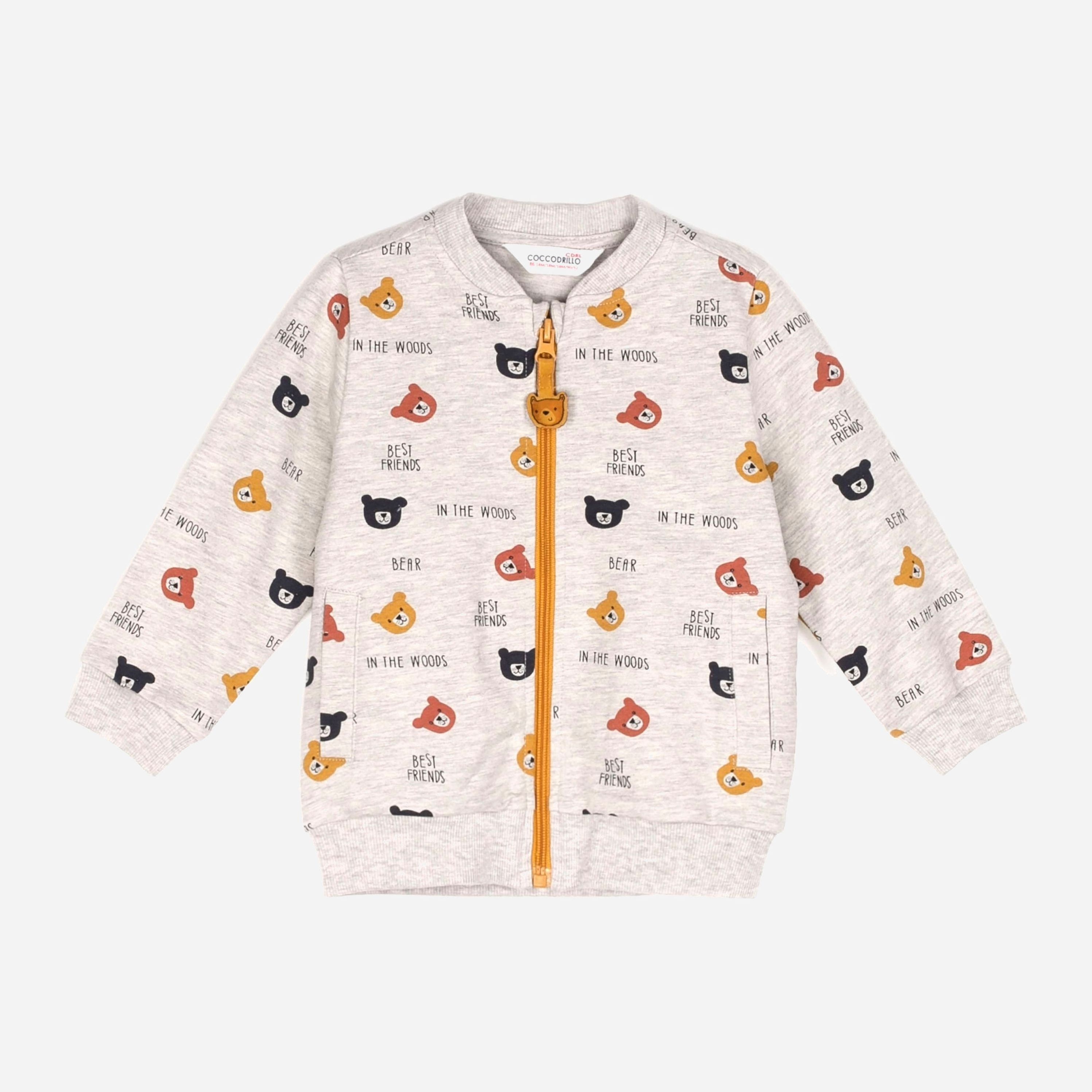 

Толстовка Coccodrillo Best Friends ZC1132201BES 86 см Серая