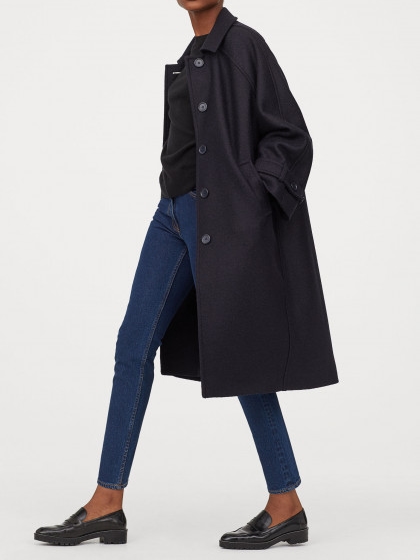 

Пальто H&M 03-0763322-005 S Синее (СА2000001863527)