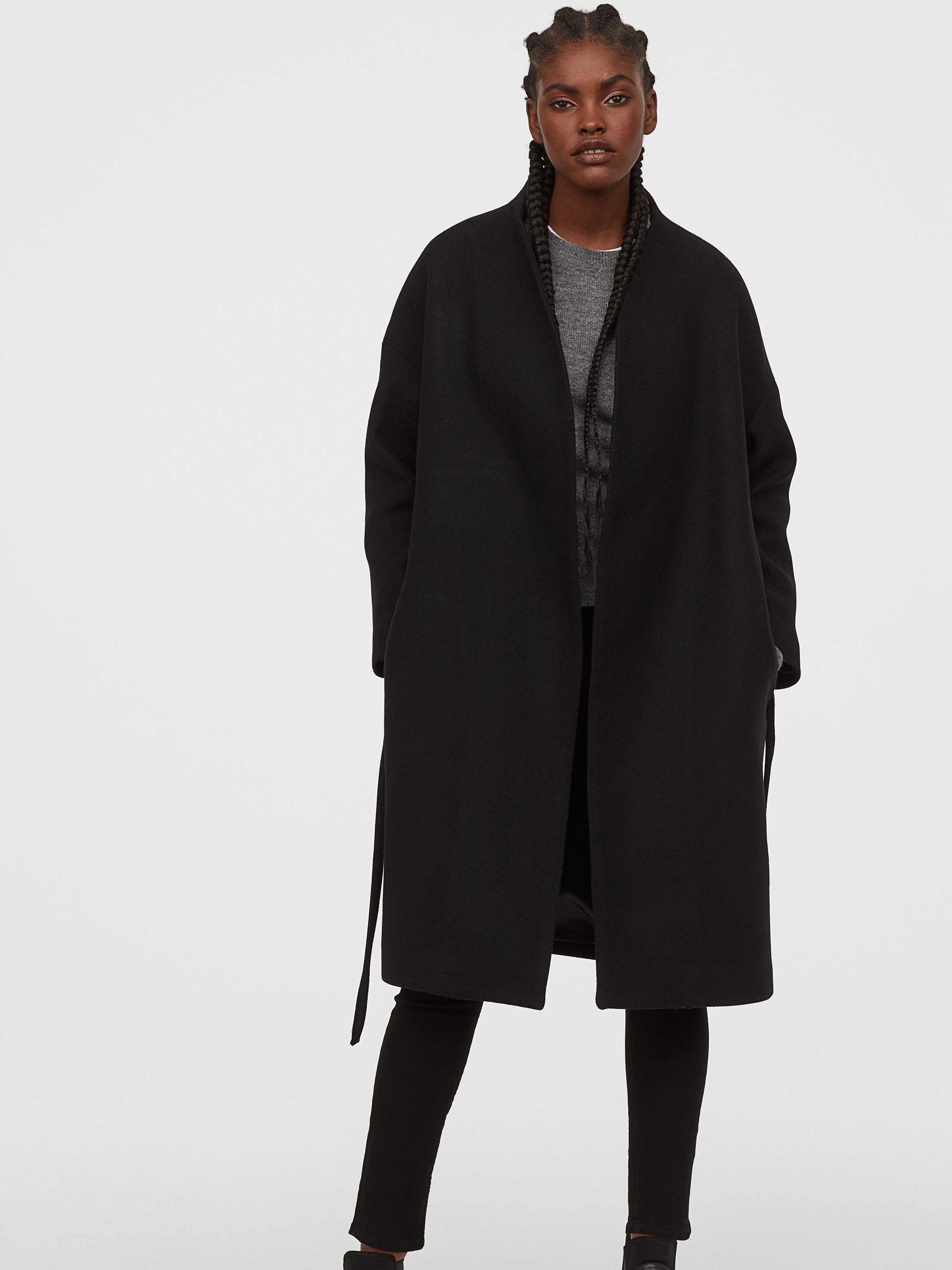 

Пальто H&M 07-0829187-015 L Черное (СА2000001863503)