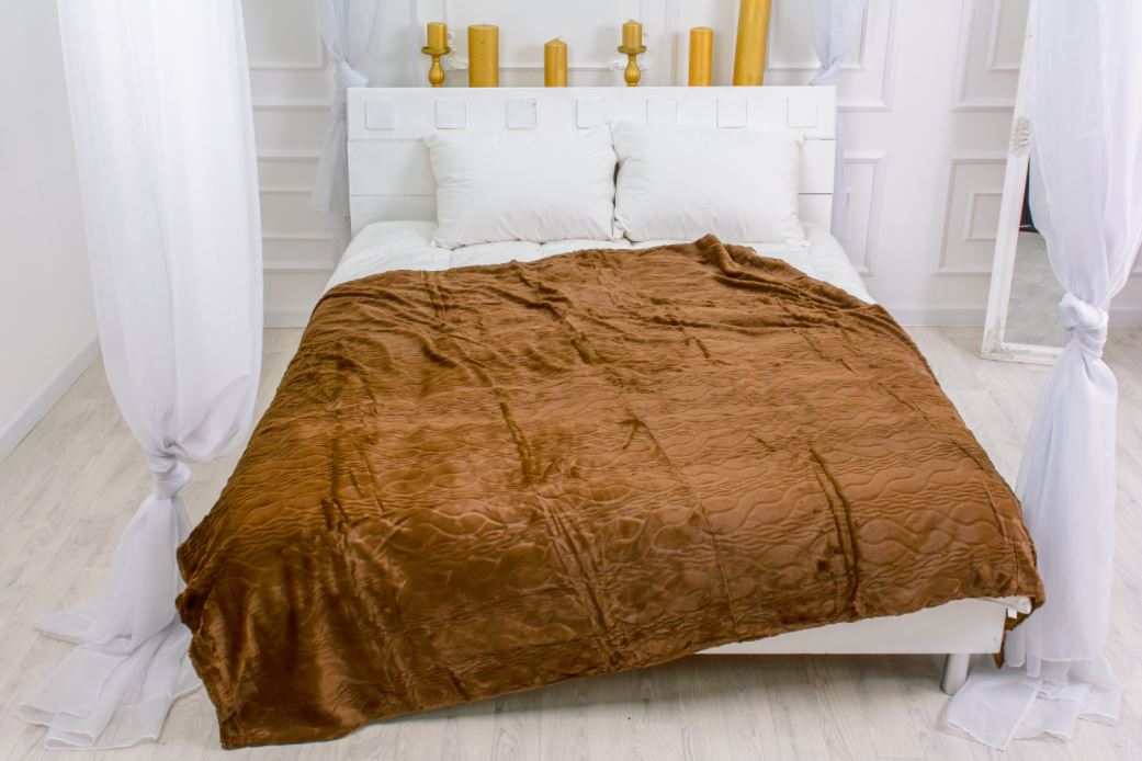 

Плед MirSon 1008 Damask Brown 150х200 см италия, флис