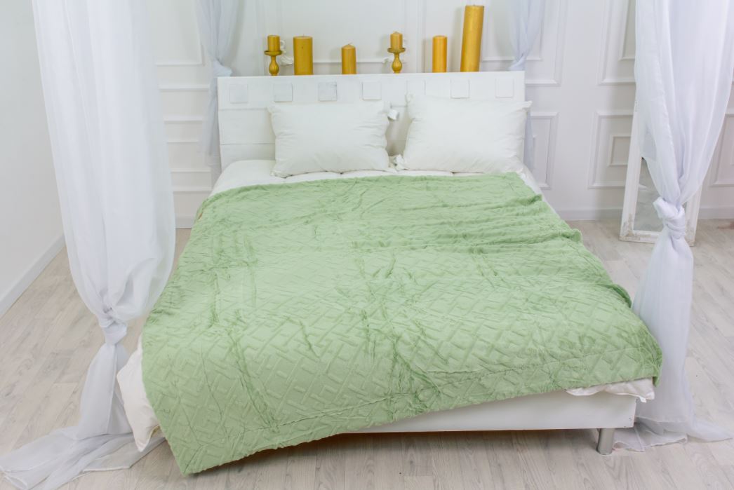 

Плед MirSon 1024 Camellia Mint 180х200 см италия, флис