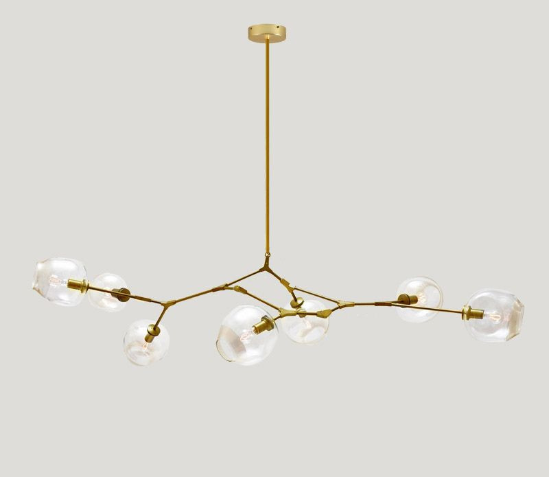 

Люстра Glass Gold/Clear 7P
