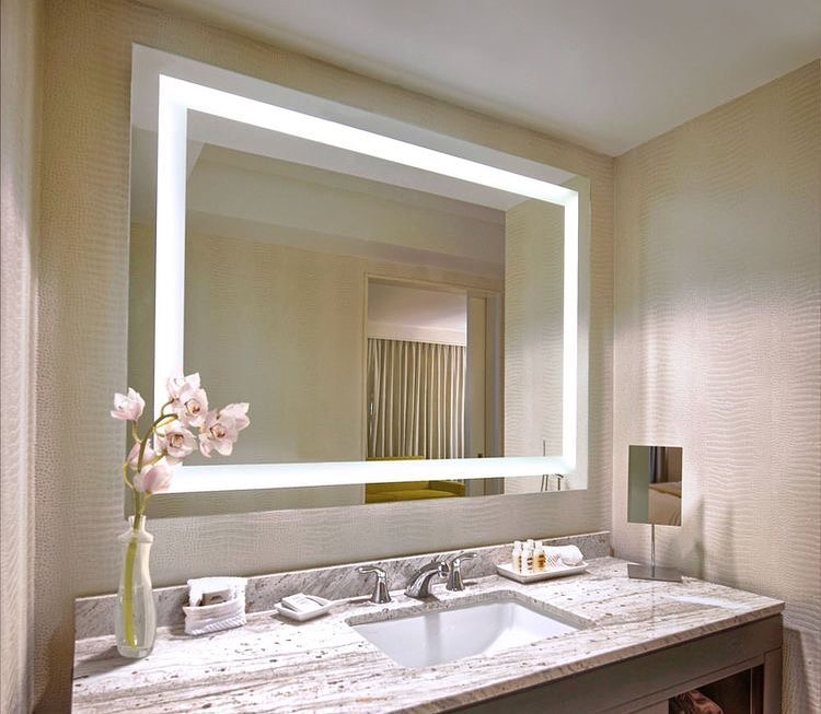

Зеркало в ванную с подсветкой LED Mirror ОЛИВИЯ 90х60см