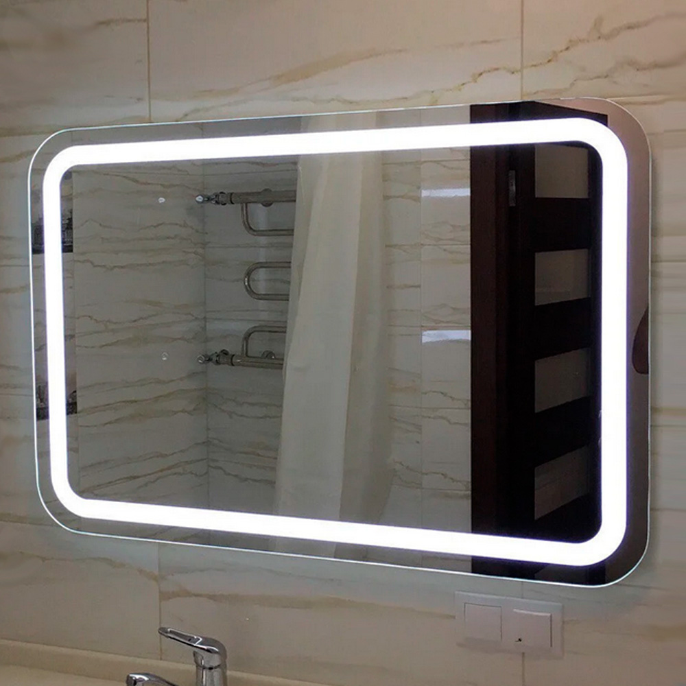 

Зеркало в ванную с подсветкой LED Mirror СОФІЯ 90х60см