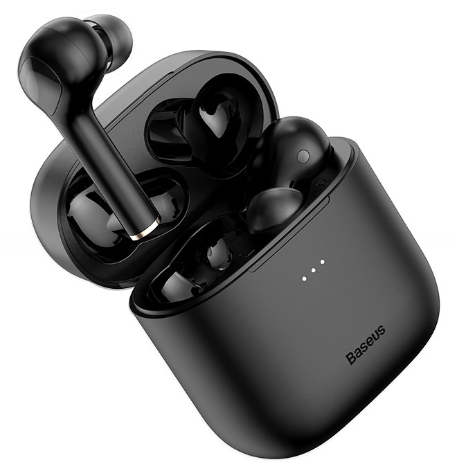 

Беспроводные Bluetooth наушники Baseus Encok TWS W06 с функцией беспроводной зарядки Qi Черный
