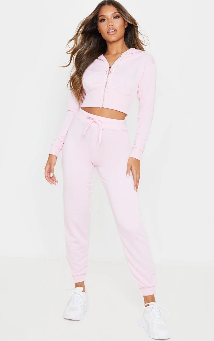 

Укороченный худи нежно розового цвета PrettyLittleThing 12(М)