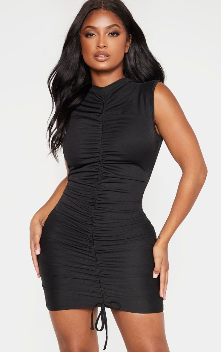 

​Платье мини черного цвета PrettyLittleThing L|XL