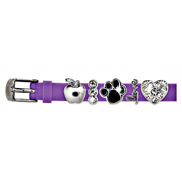 

Браслет силиконовый Biojoux BJB002 Charms Bracelet MIX 2 - Lilac