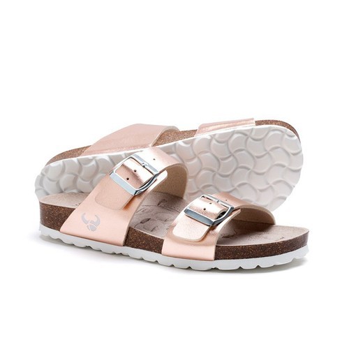 

Шлепанцы SUECOS Iris Nabuk Rosa Mеtallizzato женские "Розовое золото" р.37