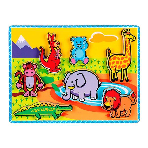 

Деревянная рамка-вкладыш Viga Toys Зверушки (OPT2_56435) 30 x 2 x 27 см
