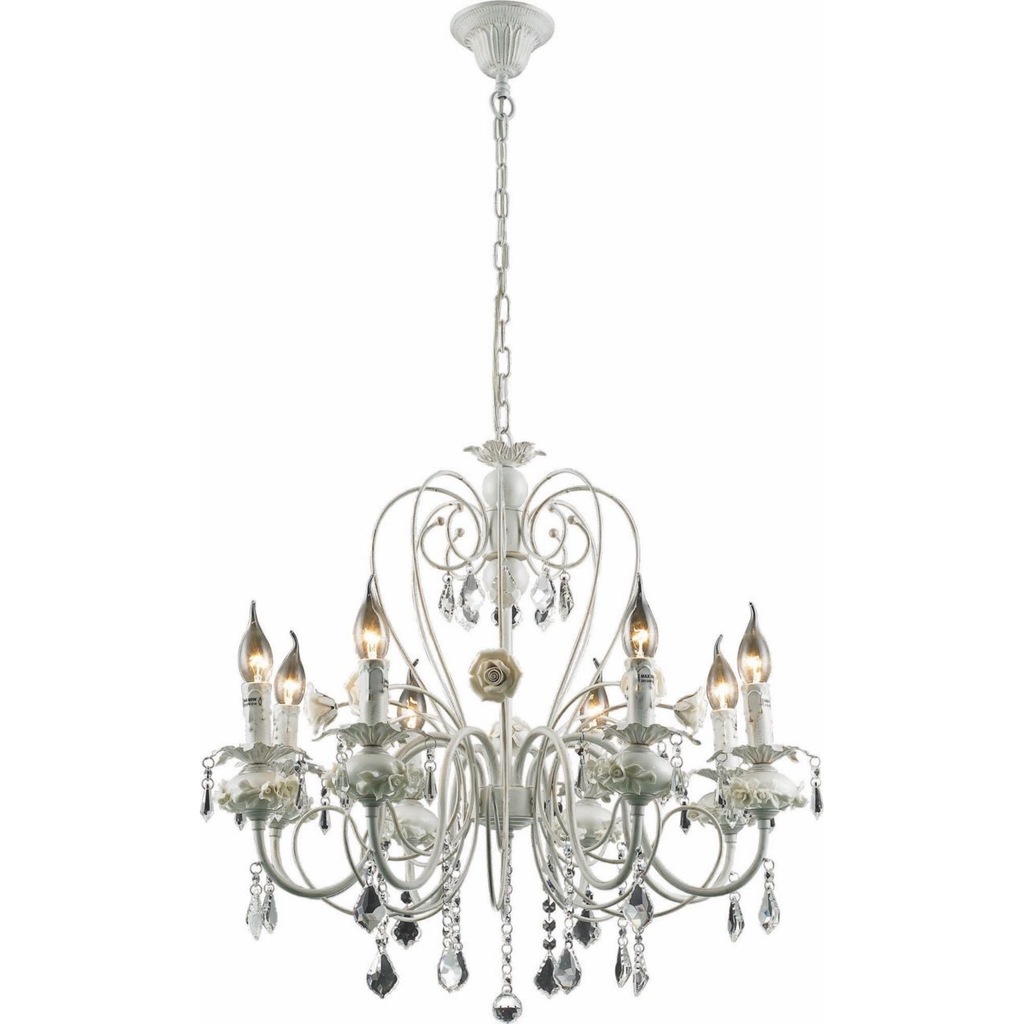 

Люстра Altalusse INL-6105P-08 White & Gold