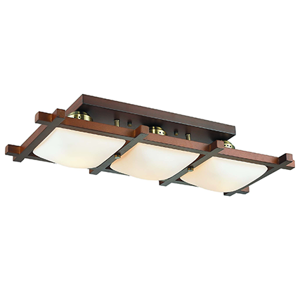 

Потолочный светильник Altalusse INL-3092C-03 Antique brass & Walnut