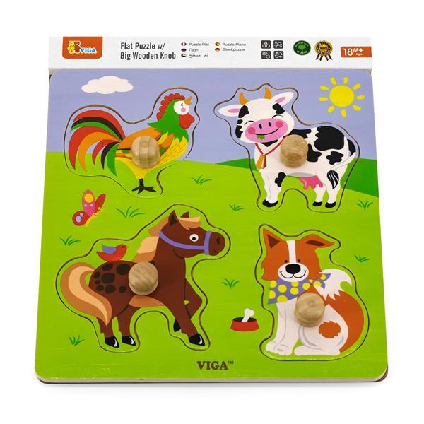 

Деревянная рамка-вкладыш Viga Toys Зверята на ферме (OPT2_50839) 25 x 2 x 12 см