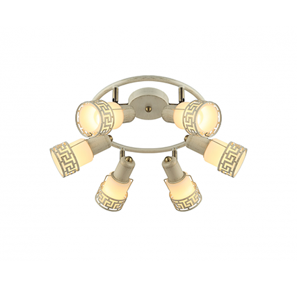 

Потолочный светильник Altalusse INL-9330C-06 Antique brass & Ivory