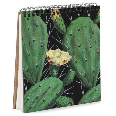 

Блокнот скетчбук базовый квадратный Sketchbook Present Скетчбук блокнот с принтом для рисования блокнот с принтом Цветущий кактус