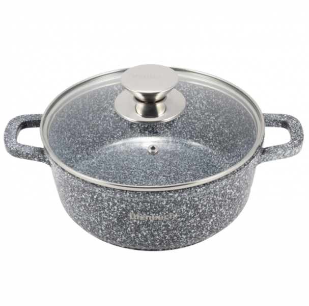 

Кастрюля с крышкой Kamille Ofenbach 4.5л из литого алюминия с антипригарным покрытием KM-10050