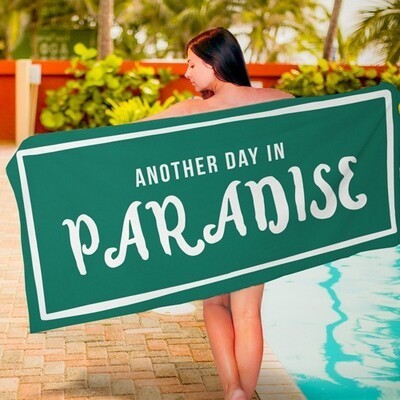

Полотенце большое с принтом Another day in paradise Present большое полотенце с принтом 150х70 см