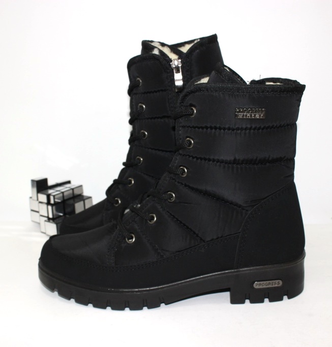 

Женские ботинки плащевка Lvovbaza 3406-black 37 23.7см черный