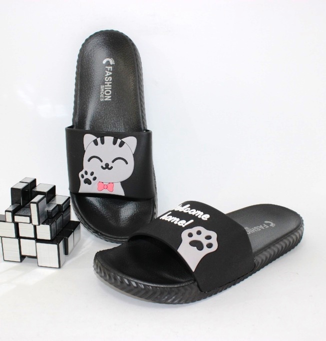 

Шлёпанцы с котиками Fashion 3049-17-black 36 22.5см черный